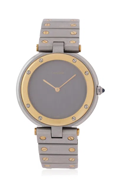 Stephanie Windsor Vintage Cartier Vendome Ghost Dial Watch In Gold