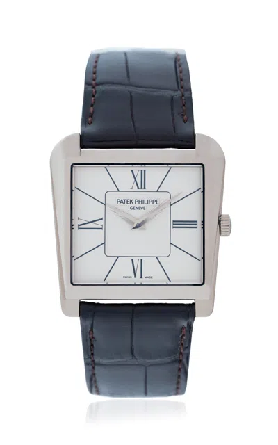 Stephanie Windsor Vintage Patek Philippe Trapeze Watch In White