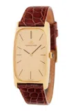 Stephanie Windsor Vintage Rare Jaeger Lecoultre Tank Watch In Gold