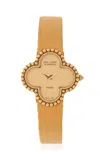 Stephanie Windsor Vintage Van Cleef & Arpels Alhambra Watch In Gold