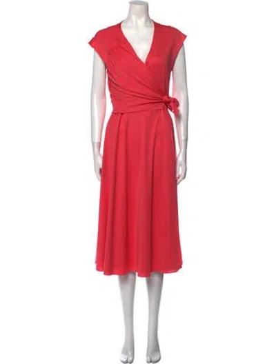 Pre-owned Stephen Burrows Vintage Midi Length Dress In Pink