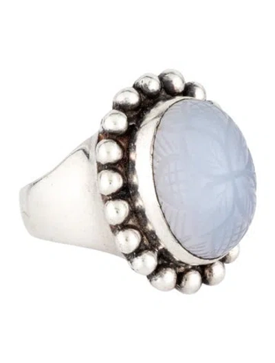 Pre-owned Stephen Dweck Chalcedony Cocktail Ring In Multicolor