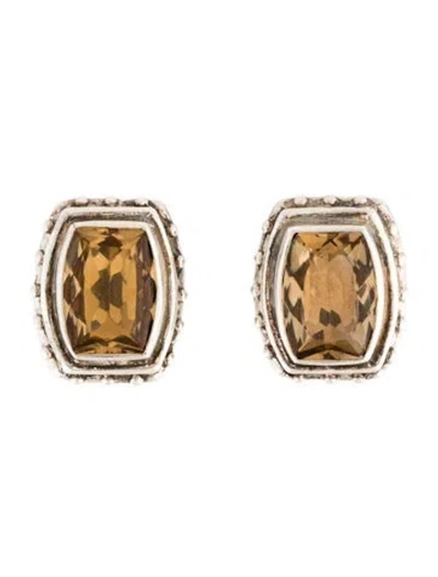Pre-owned Stephen Dweck Citrine Clip-on Earrings In Multi