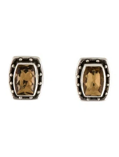 Pre-owned Stephen Dweck Citrine Clip-on Earrings In Multi