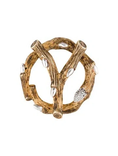 Pre-owned Stephen Dweck Diamond Circle Pendant In Multi