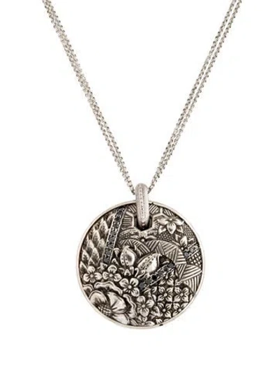Pre-owned Stephen Dweck Diamond Kyoto Pendant Necklace, 17" In Multicolor