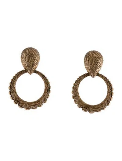 Pre-owned Stephen Dweck Door Knocker Earclip Earrings In Multi