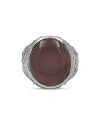 STEPHEN DWECK GARDEN OF STEPHEN PINK CHALCEDONY RING