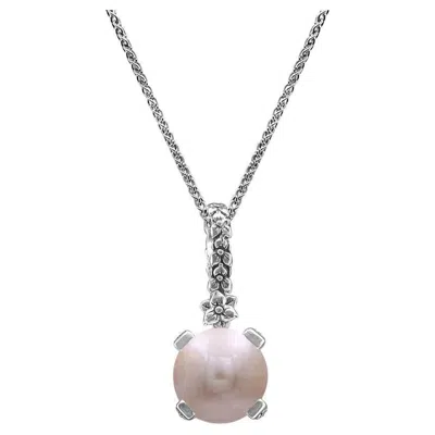 Pre-owned Stephen Dweck Golden Pearl Pendant In Sterling Silver In Multi
