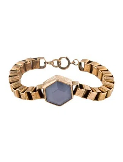 Pre-owned Stephen Dweck Link Bracelet, 6.5" In Multi