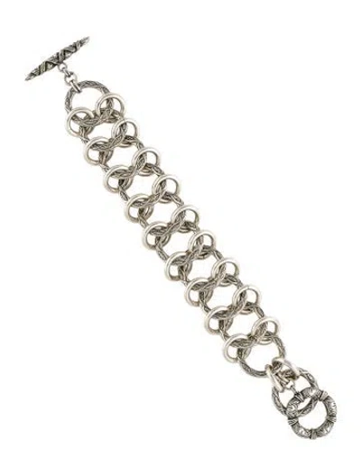 Pre-owned Stephen Dweck Link Bracelet, 7" In Multi
