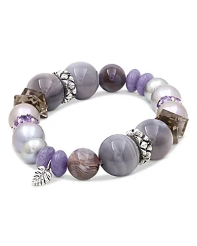 Stephen Dweck Mixed Gemstone Bracelet With Black Diamonds, 0.10 Ct. T. W. In Purple