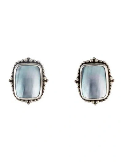 Pre-owned Stephen Dweck Mother Of Pearl Clip On Earrings In Multi