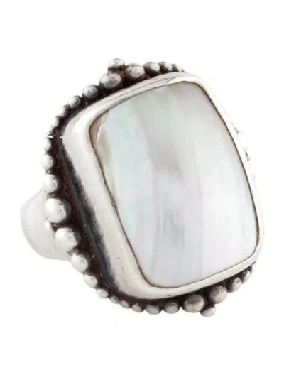 Pre-owned Stephen Dweck Mother Of Pearl Cocktail Ring In Multi