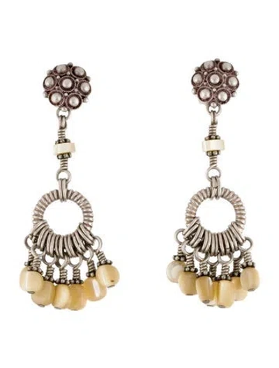 Pre-owned Stephen Dweck Mother Of Pearl Drop Earrings In Multi