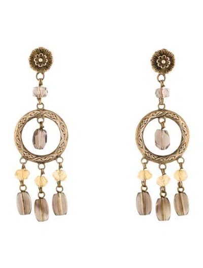 Pre-owned Stephen Dweck Multicolor Stone Drop Earrings