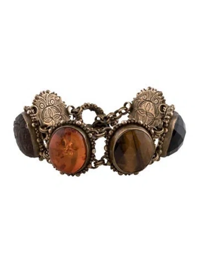 Pre-owned Stephen Dweck Multistone Bracelet, 7" In Multicolor