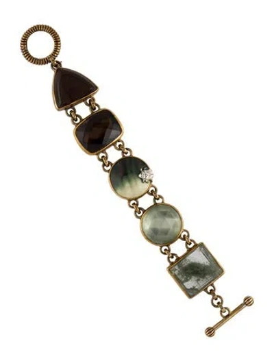 Pre-owned Stephen Dweck Multi-stone 'one-of-a-kind' Link Bracelet, 6"