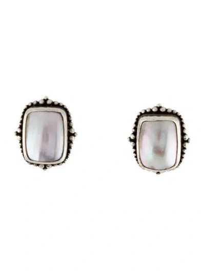 Pre-owned Stephen Dweck Pearl Earclip Earrings In Multi