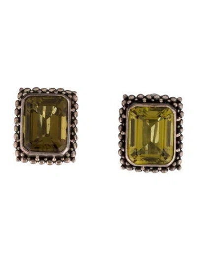 Pre-owned Stephen Dweck Quartz Clip-on Earrings In Multi