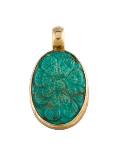 Pre-owned Stephen Dweck Resin Vintage Pendant In Multi