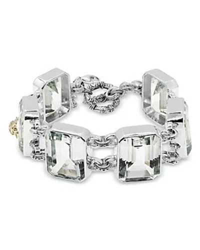 Stephen Dweck Sterling Silver Quartz Bracelet With Diamonds, 0.65 Ct. T.w. In White