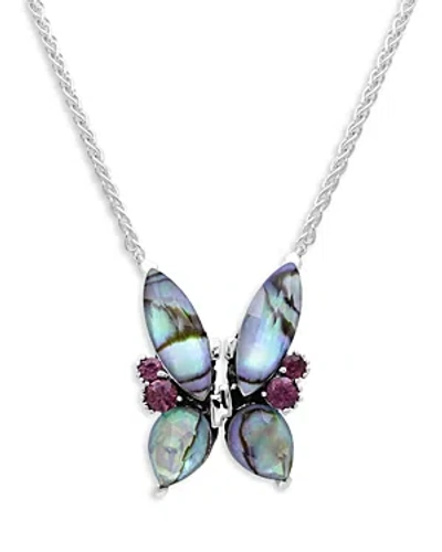 Stephen Dweck Terraquatic Butterfly Pendant Necklace, 18 In Multi