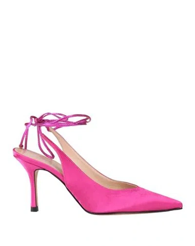 Stephen Good  London Stephen Good London Woman Pumps Fuchsia Size 7 Textile Fibers In Pink