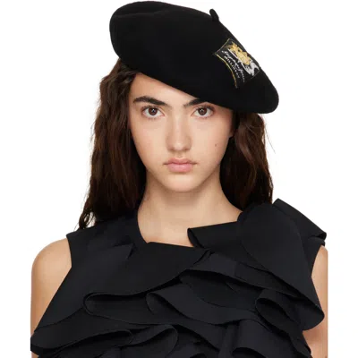 Stephen Jones Black Bristol Beret