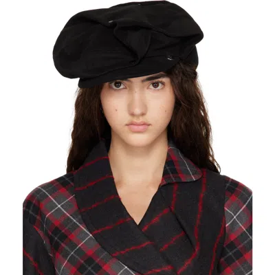 Stephen Jones Black Gstaad Cap