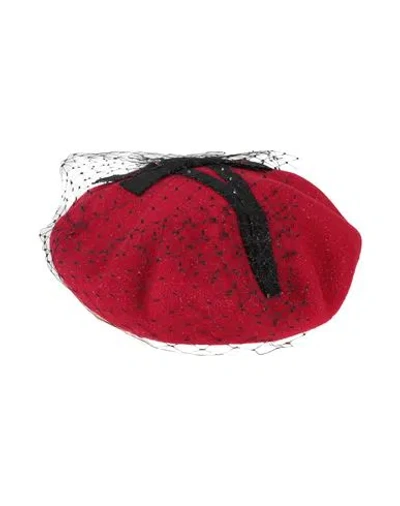 Stephen Jones Millinery Woman Hat Red Size 7 Textile Fibers
