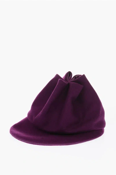 Stephen Jones Miss Jones Felt Hat Tanel With Visor