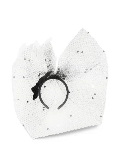 Stephen Jones Sevilla Veiled Headband In White