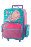 Stephen Joseph Kids' 18-inch Rolling Suitcase In Pink