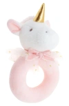 Stephen Joseph Babies'  Animal Ring Rattle In Pink