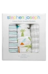 Stephen Joseph Set Of 3 Muslin Blankets In Multi