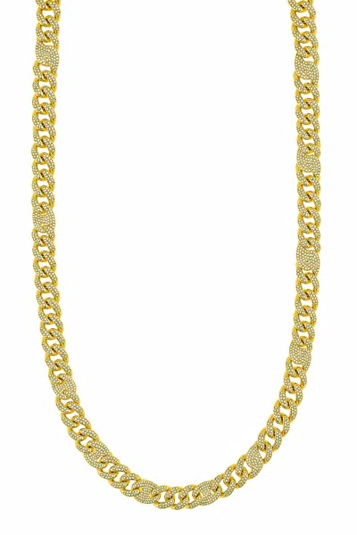 Stephen Oliver 18k Gold Link Cz Necklace