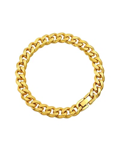 Stephen Oliver 18k Plated Italian Link Bracelet In Gold