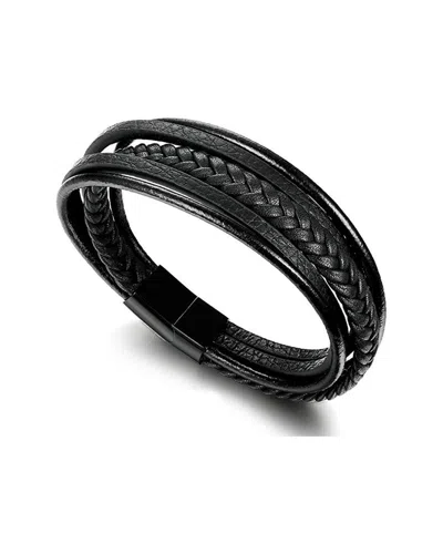 Stephen Oliver Stainless Steel Bracelet In Black