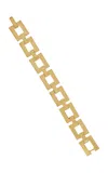 Stephen Russell Vintage 18k Yellow Gold Geometric Link Bracelet