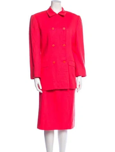 Pre-owned Stephen Sprouse Vintage 1980's Skirt Suit In Orange