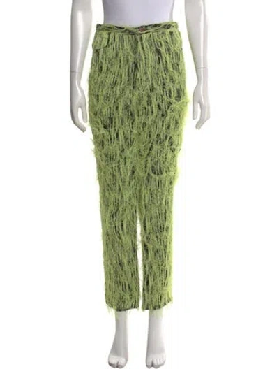 Pre-owned Stephen Sprouse Vintage 1988 'hardcore' Straight Leg Pants In Green