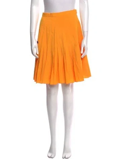 Pre-owned Stephen Sprouse Vintage Knee-length Skirt In Yellow