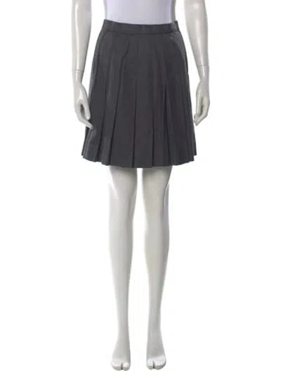 Pre-owned Stephen Sprouse Vintage Mini Skirt In Gray