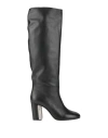 Stephen Venezia Woman Boot Black Size 5 Leather In Black