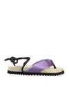 Stephen Venezia Toe Strap Sandals In Purple