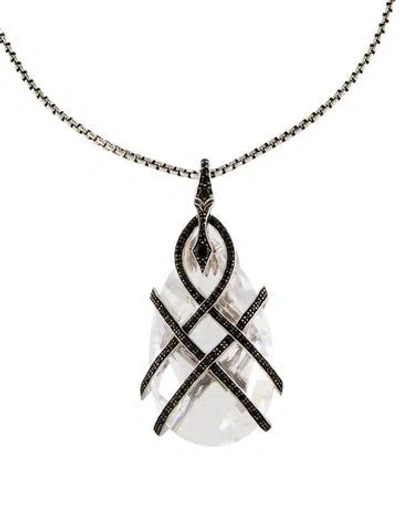 Pre-owned Stephen Webster 1.57ctw Sapphire & Glass Armenta Pendant Necklace, 30" In Transparent