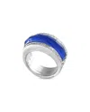 Stephen Webster 18k White Gold 0.30ct Diamond And Crystal Haze Lapis Ring Sw33-032725 In Blue