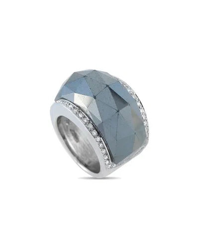 STEPHEN WEBSTER DNU DUPE SKUS STEPHEN WEBSTER 18K 0.55 CT. TW. DIAMOND & HEMATITE RING (AUTHENTIC PRE-LOVED)