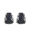 Stephen Webster 18k White Gold 1.0 Ct Diamond Crystal Haze Earrings Sw18-100425 In Black